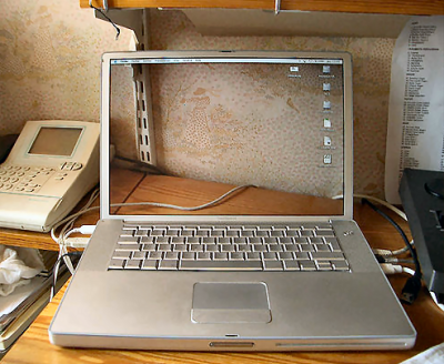 Transparent laptop screen 3.