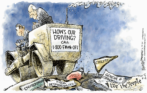 Nick Anderson cartoon, 'How's our driving?'