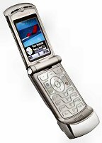 Motorola Tazr V3 cell phone.