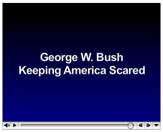 Keeping America Scared - Link image to 5MB mov file.