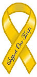 Pic of yellow ribbon magnet